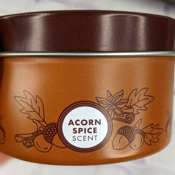 Mrs. Meyer's Clean Day 2.9 Oz. Acorn Spice Fall Tin Candle - Picture 2 of 6